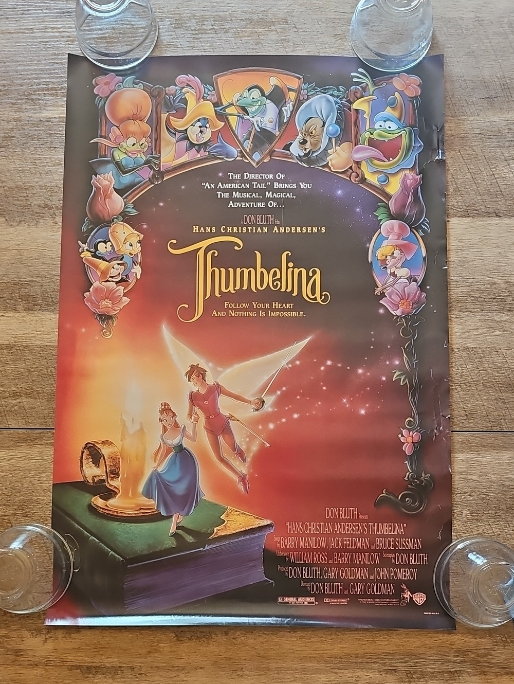 Vintage Thumbelina (1994) Original Theater / Video Promo Poster